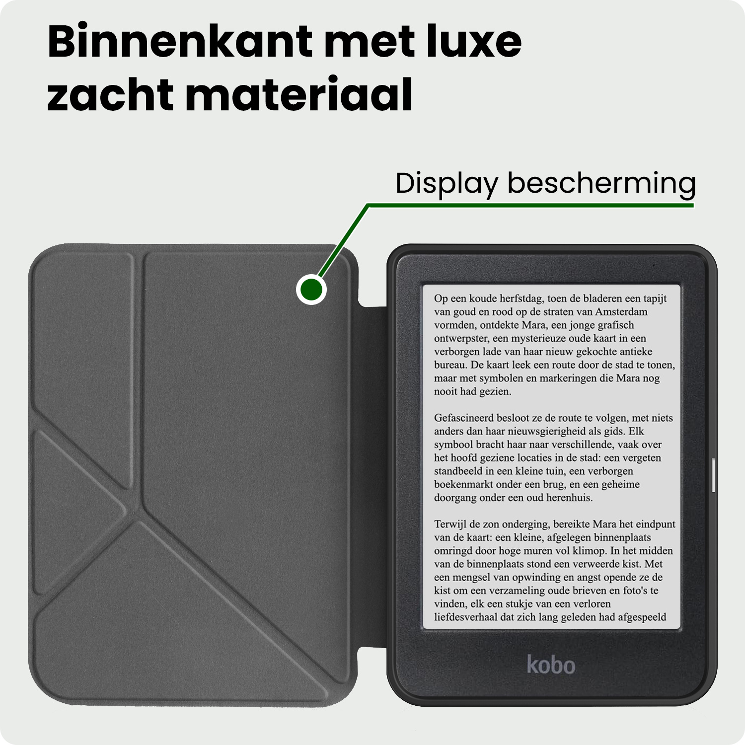 BASEY. BASEY. Kobo Clara 2E Hoesje Trifold - Kat
