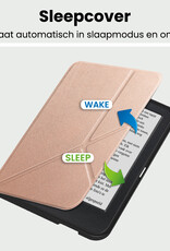 BASEY. BASEY. Kobo Clara 2E Hoesje Trifold - Rose Goud