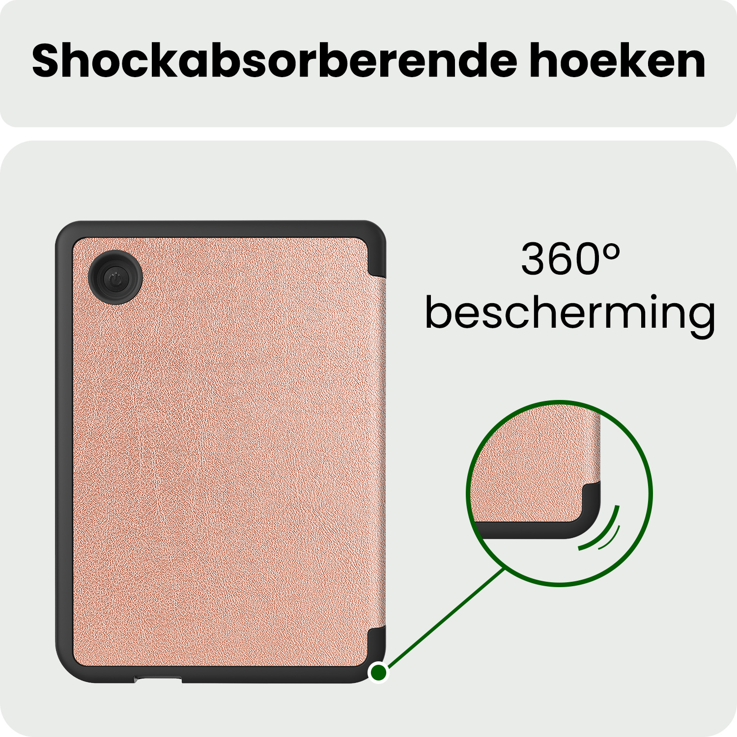 BASEY. BASEY. Kobo Clara 2E Hoesje Trifold - Rose Goud