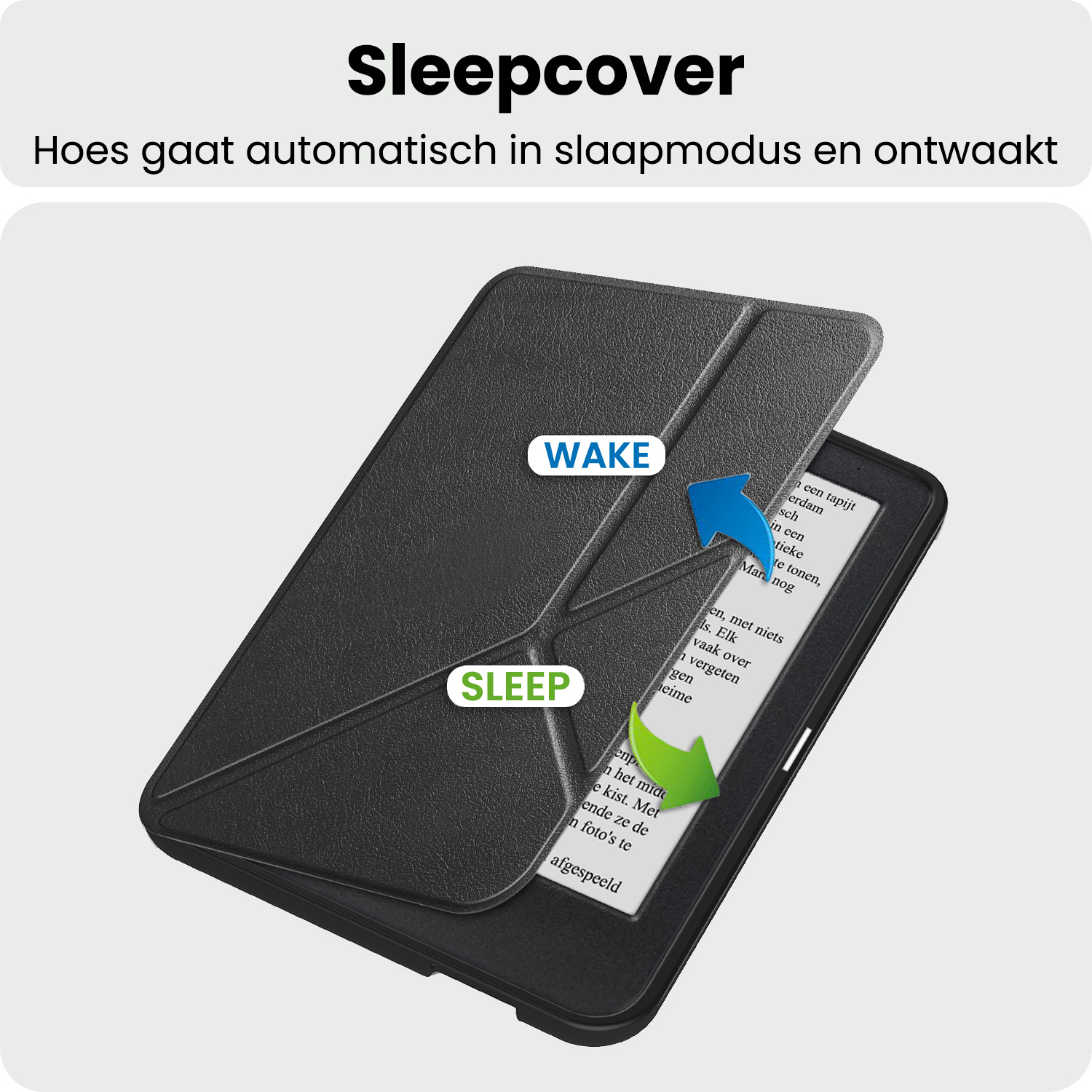 BASEY. BASEY. Kobo Clara 2E Hoesje Trifold - Zwart