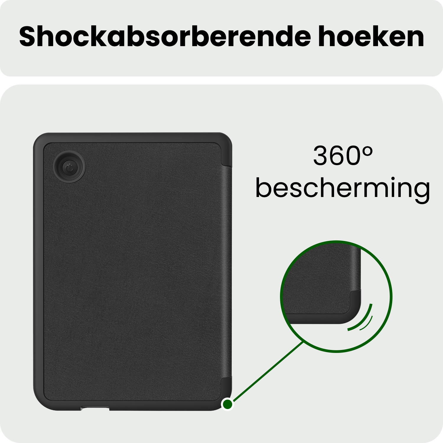 BASEY. BASEY. Kobo Clara 2E Hoesje Trifold - Zwart