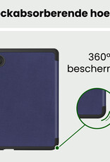 BASEY. BASEY. Kobo Clara 2E Hoesje Trifold Met Screenprotector - Donkerblauw
