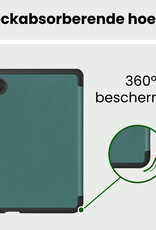 BASEY. BASEY. Kobo Clara 2E Hoesje Trifold Met Screenprotector - Donkergroen