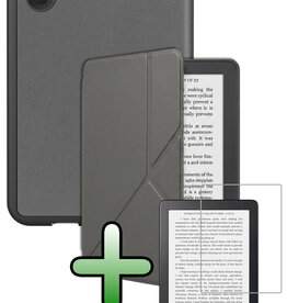 BASEY. BASEY. Kobo Clara 2E Hoesje Trifold Met Screenprotector - Grijs