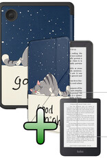BASEY. BASEY. Kobo Clara 2E Hoesje Trifold Met Screenprotector - Kat