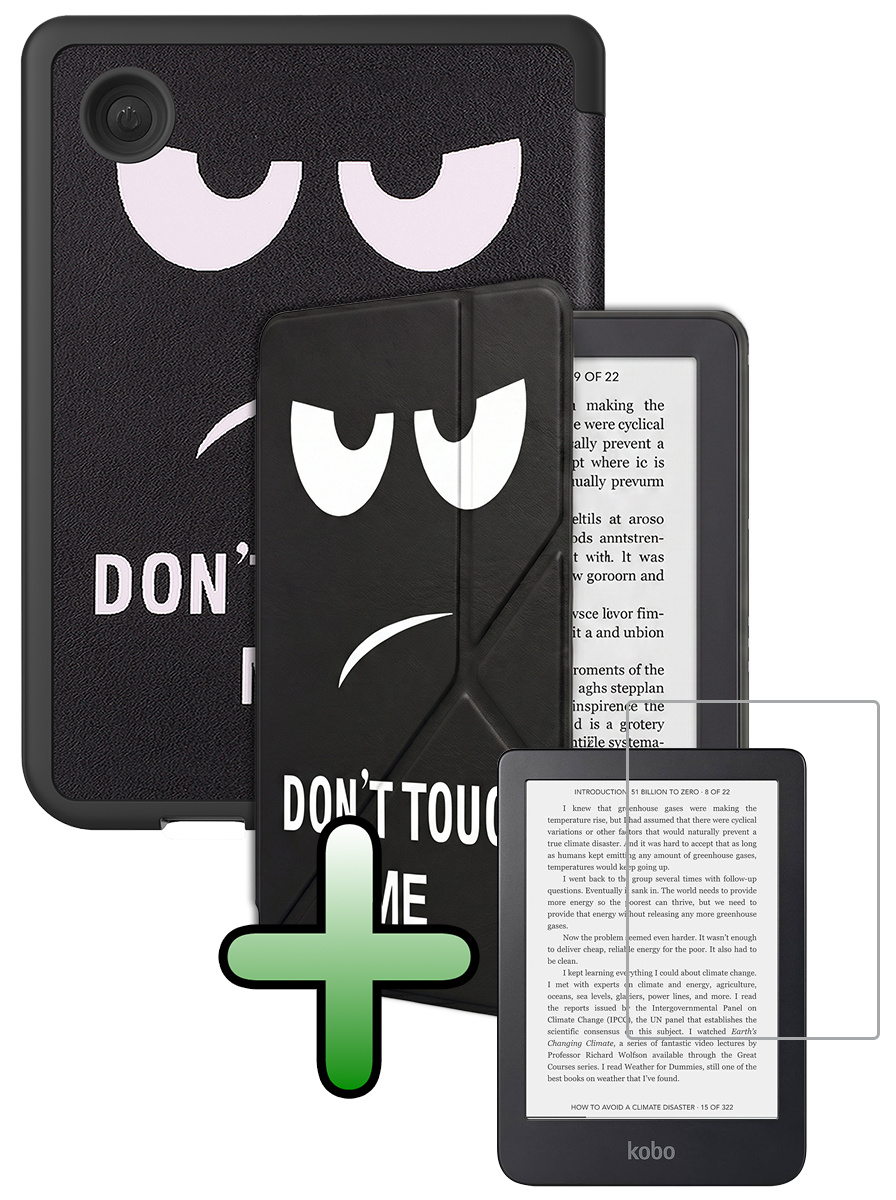 BASEY. BASEY. Kobo Clara 2E Hoesje Trifold Met Screenprotector - Touch