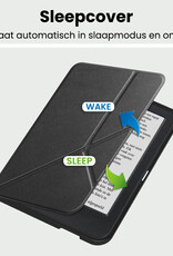 BASEY. BASEY. Kobo Clara 2E Hoesje Trifold Met Screenprotector - Zwart
