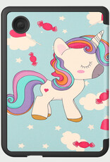 BASEY. BASEY. Kobo Clara Colour Hoesje Trifold - Eenhoorn