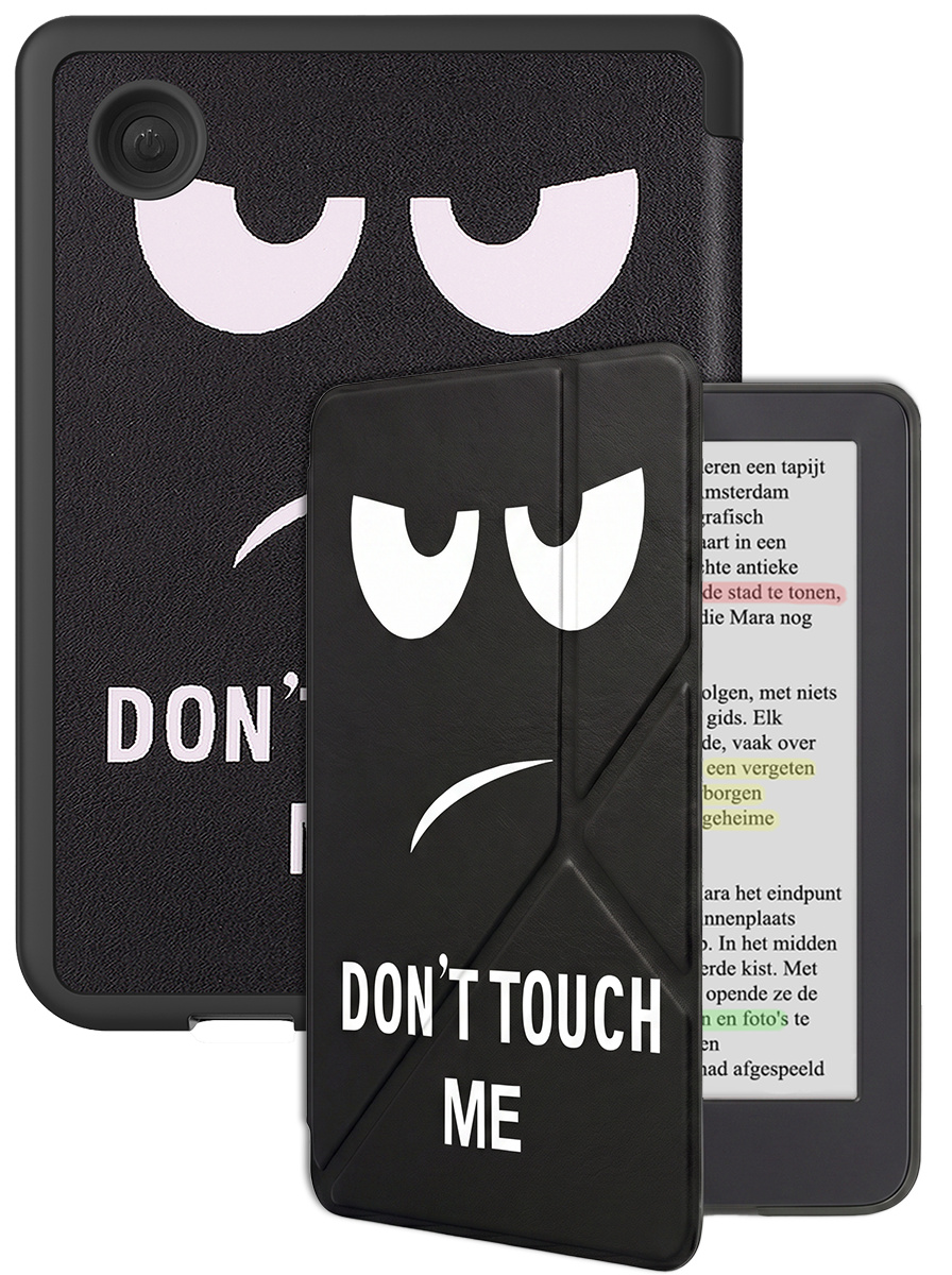 BASEY. BASEY. Kobo Clara Colour Hoesje Trifold - Don't Touch Me