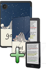 BASEY. BASEY. Kobo Clara Colour Hoesje Trifold Met Screenprotector - Kat