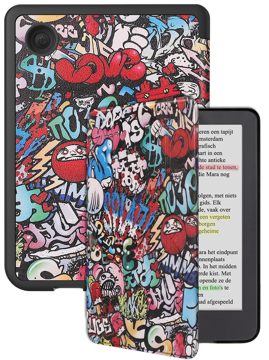 BASEY. BASEY. Kobo Clara BW Hoesje Trifold - Graffity