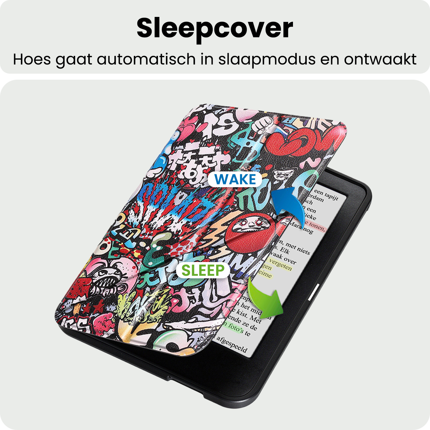 BASEY. BASEY. Kobo Clara BW Hoesje Trifold - Graffity