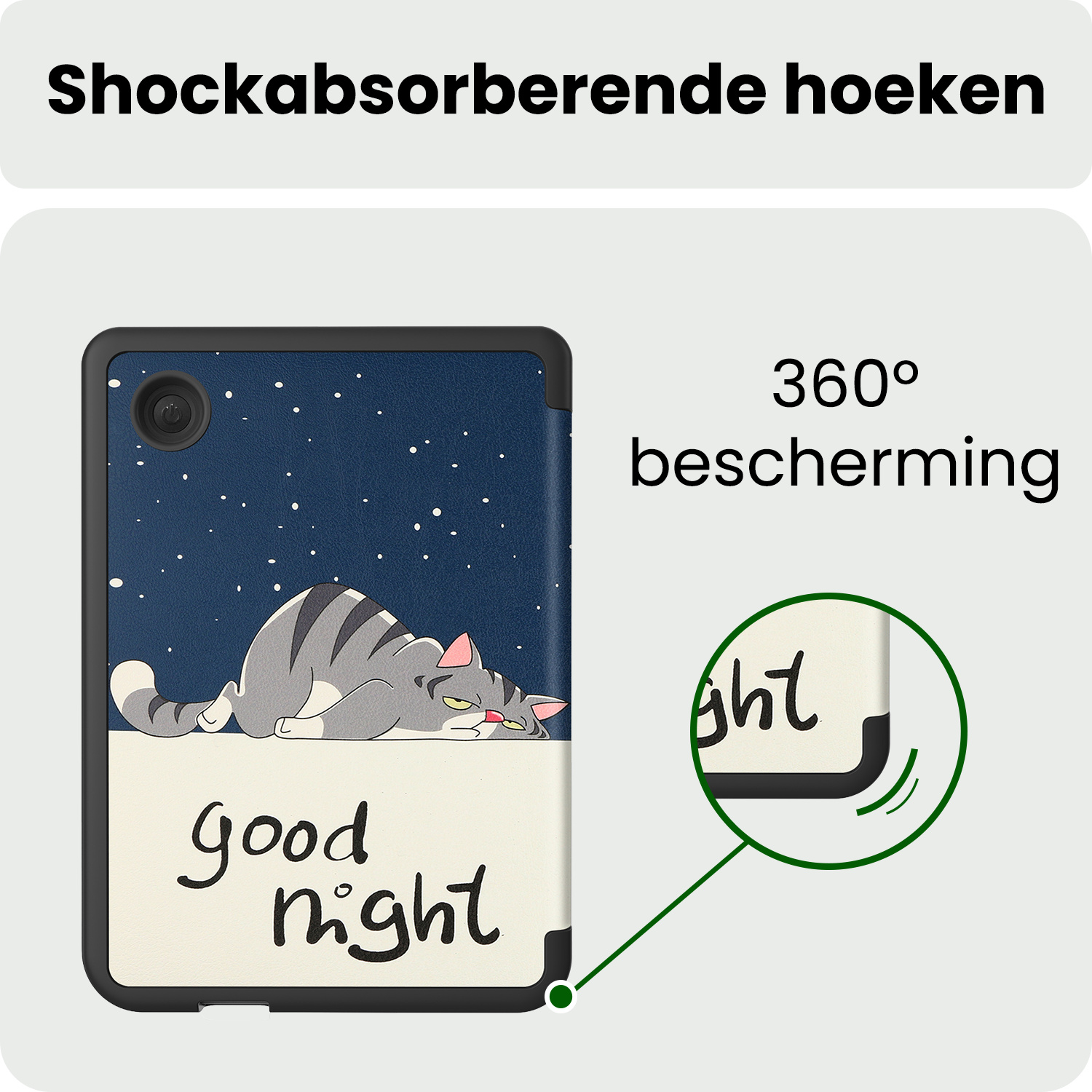 BASEY. BASEY. Kobo Clara BW Hoesje Trifold - Kat
