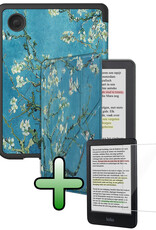 BASEY. BASEY. Kobo Clara BW Hoesje Trifold Met Screenprotector - Bloesem