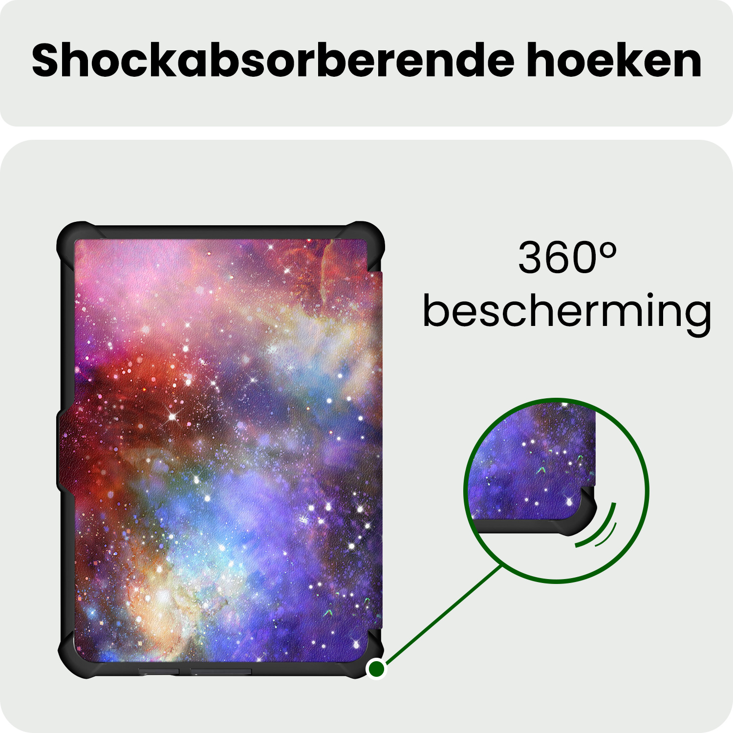 BASEY. BASEY. Kobo Clara HD Hoesje Trifold - Galaxy