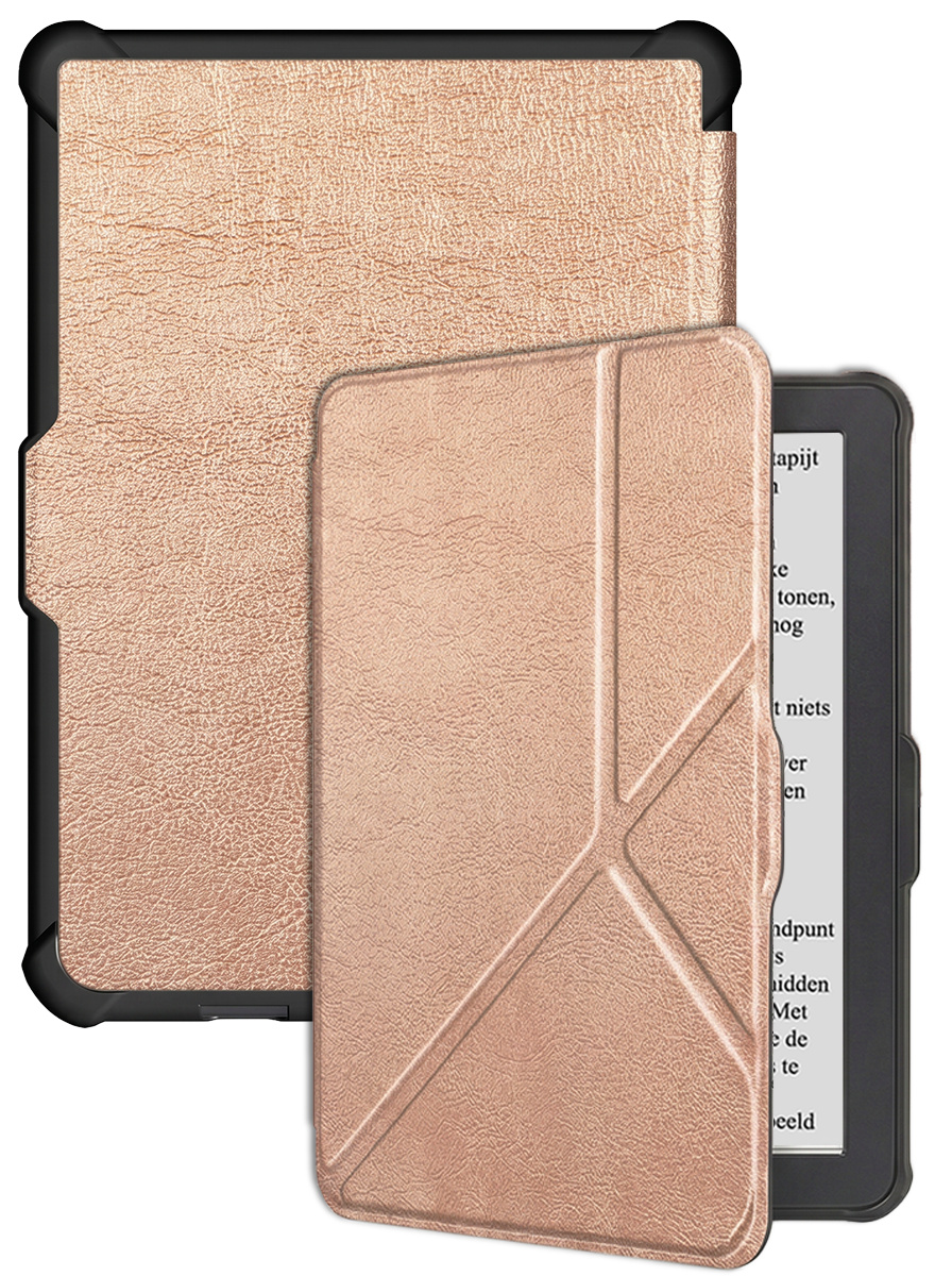 BASEY. BASEY. Kobo Clara HD Hoesje Trifold - Rosé Goud