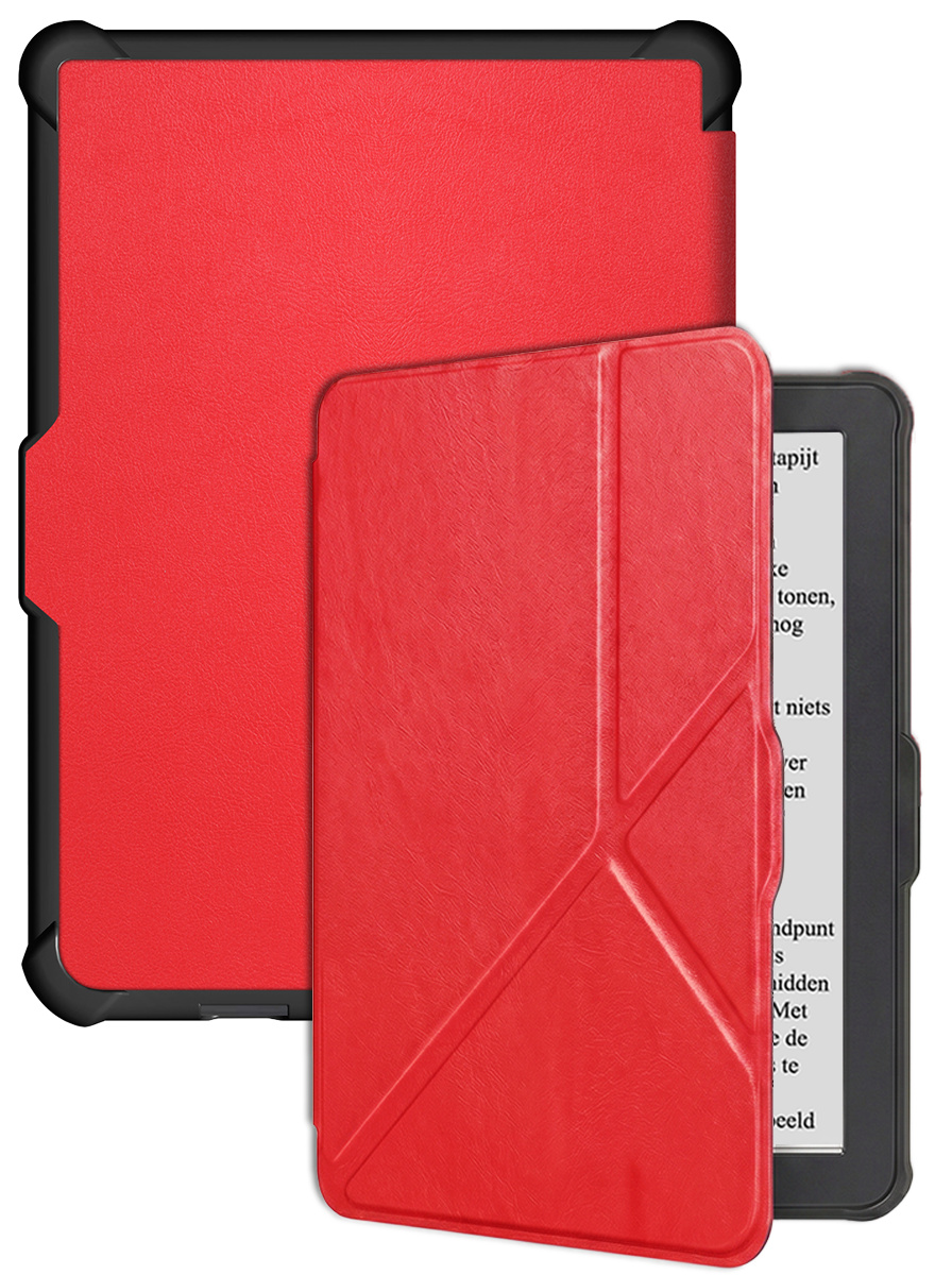 BASEY. BASEY. Kobo Clara HD Hoesje Trifold - Rood