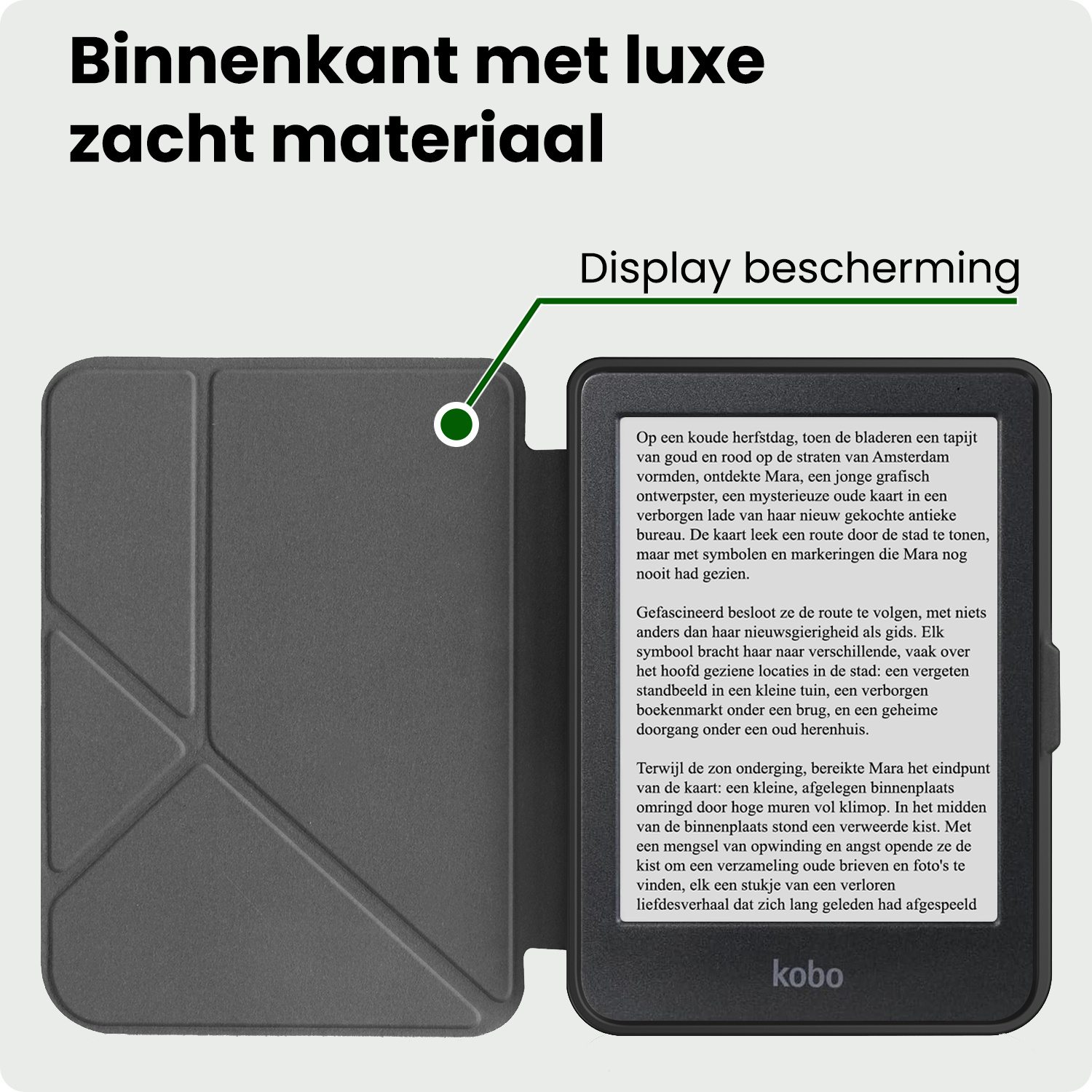 BASEY. BASEY. Kobo Clara HD Hoesje Trifold - Rood