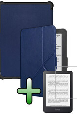 BASEY. BASEY. Kobo Clara HD Hoesje Trifold Met Screenprotector - Donkerblauw
