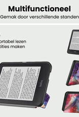 BASEY. BASEY. Kobo Clara HD Hoesje Trifold Met Screenprotector - Galaxy