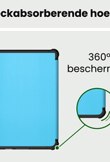BASEY. BASEY. Kobo Clara HD Hoesje Trifold Met Screenprotector - Licht Blauw
