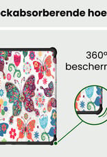 BASEY. BASEY. Kobo Clara HD Hoesje Trifold Met Screenprotector - Vlinders