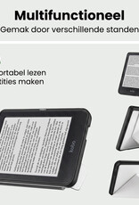 BASEY. BASEY. Kobo Clara HD Hoesje Trifold Met Screenprotector - Wit