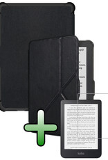 BASEY. BASEY. Kobo Clara HD Hoesje Trifold Met Screenprotector - Zwart