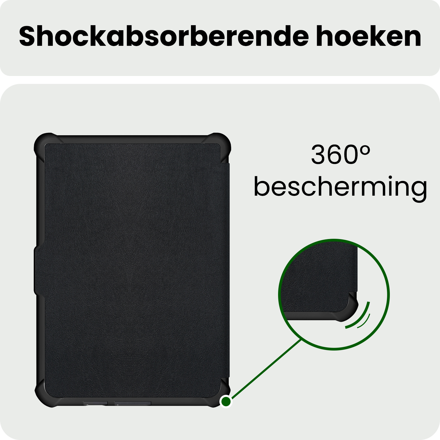 BASEY. BASEY. Kobo Clara HD Hoesje Trifold Met Screenprotector - Zwart