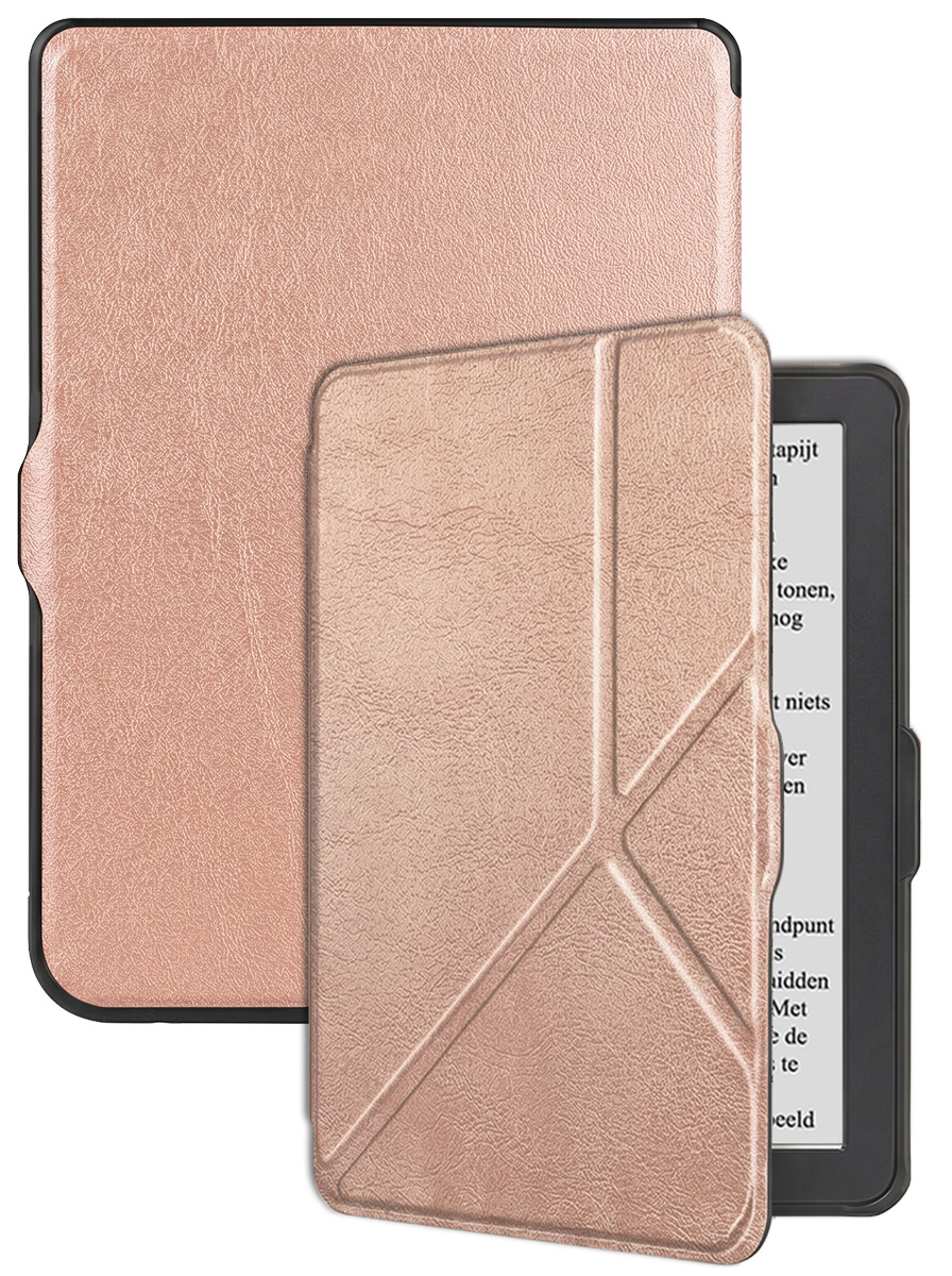 BASEY. BASEY. Kobo Nia Hoesje Trifold - Rose Goud