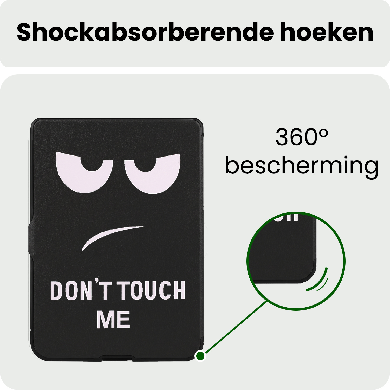 BASEY. BASEY. Kobo Nia Hoesje Trifold - Don't Touch Me