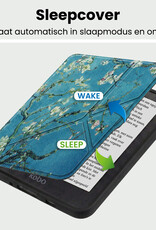 BASEY. BASEY. Kobo Nia Hoesje Trifold Met Screenprotector - Bloesem