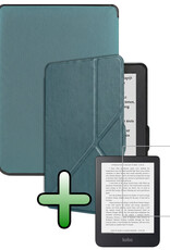 BASEY. BASEY. Kobo Nia Hoesje Trifold Met Screenprotector - Donkergroen