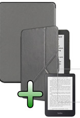 BASEY. BASEY. Kobo Nia Hoesje Trifold Met Screenprotector - Grijs