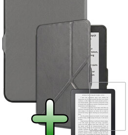 BASEY. BASEY. Kobo Nia Hoesje Trifold Met Screenprotector - Grijs
