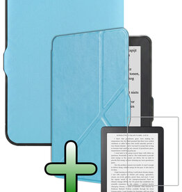 BASEY. BASEY. Kobo Nia Hoesje Trifold Met Screenprotector - Lichtblauw