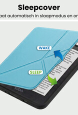 BASEY. BASEY. Kobo Nia Hoesje Trifold Met Screenprotector - Lichtblauw