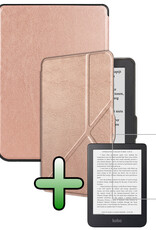 BASEY. BASEY. Kobo Nia Hoesje Trifold Met Screenprotector - Rose Goud