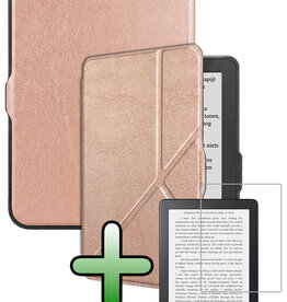 BASEY. BASEY. Kobo Nia Hoesje Trifold Met Screenprotector - Rose Goud