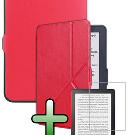 BASEY. BASEY. Kobo Nia Hoesje Trifold Met Screenprotector - Rood