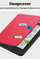 BASEY. BASEY. Kobo Nia Hoesje Trifold Met Screenprotector - Rood