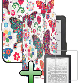 BASEY. BASEY. Kobo Nia Hoesje Trifold Met Screenprotector - Vlinders