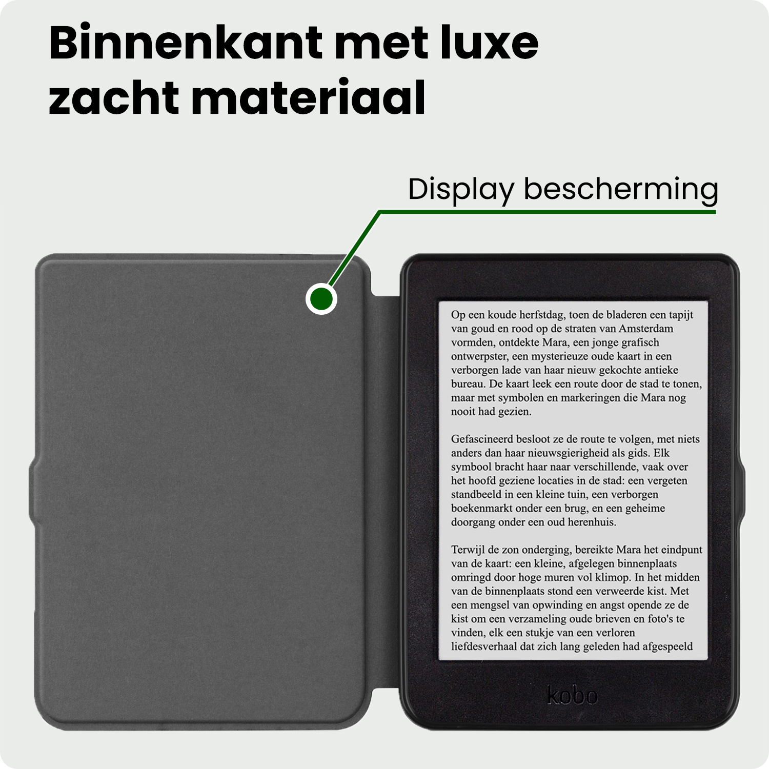 BASEY. BASEY. Kobo Nia Hoesje Trifold Met Screenprotector - Vlinders