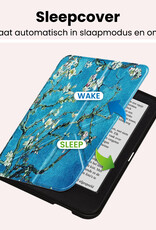 NoXx NoXx Kobo Clara 2E Hoesje Trifold - Bloesem