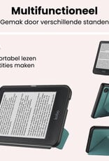 NoXx NoXx Kobo Clara 2E Hoesje Trifold - Donkergroen