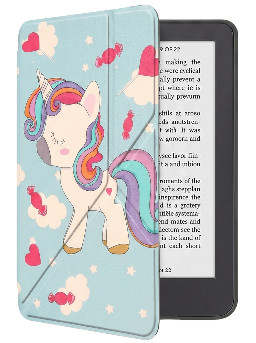 NoXx NoXx Kobo Clara 2E Hoesje Trifold - Eenhoorn
