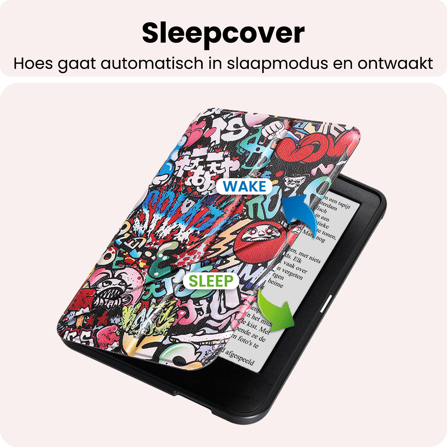 NoXx NoXx Kobo Clara 2E Hoesje Trifold - Graffity
