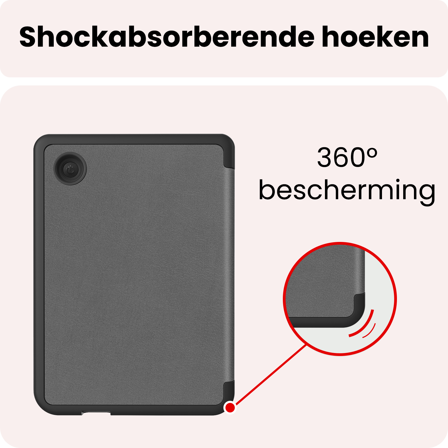 NoXx NoXx Kobo Clara 2E Hoesje Trifold - Grijs