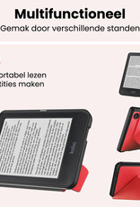 NoXx NoXx Kobo Clara 2E Hoesje Trifold - Rood