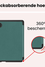 NoXx NoXx Kobo Clara 2E Hoesje Trifold Met Screenprotector - Donkergroen